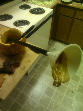 Illustration for article titled Bend over, Abigail May: Some guy made all the food from Patton Oswalt's “Black Angus” bit